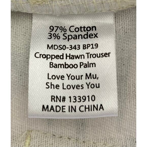 MuMu Blue Show Me Your MuMu Cropped Hawn trouser bamboo palm leaf, size 28 - Picture 10 of 10